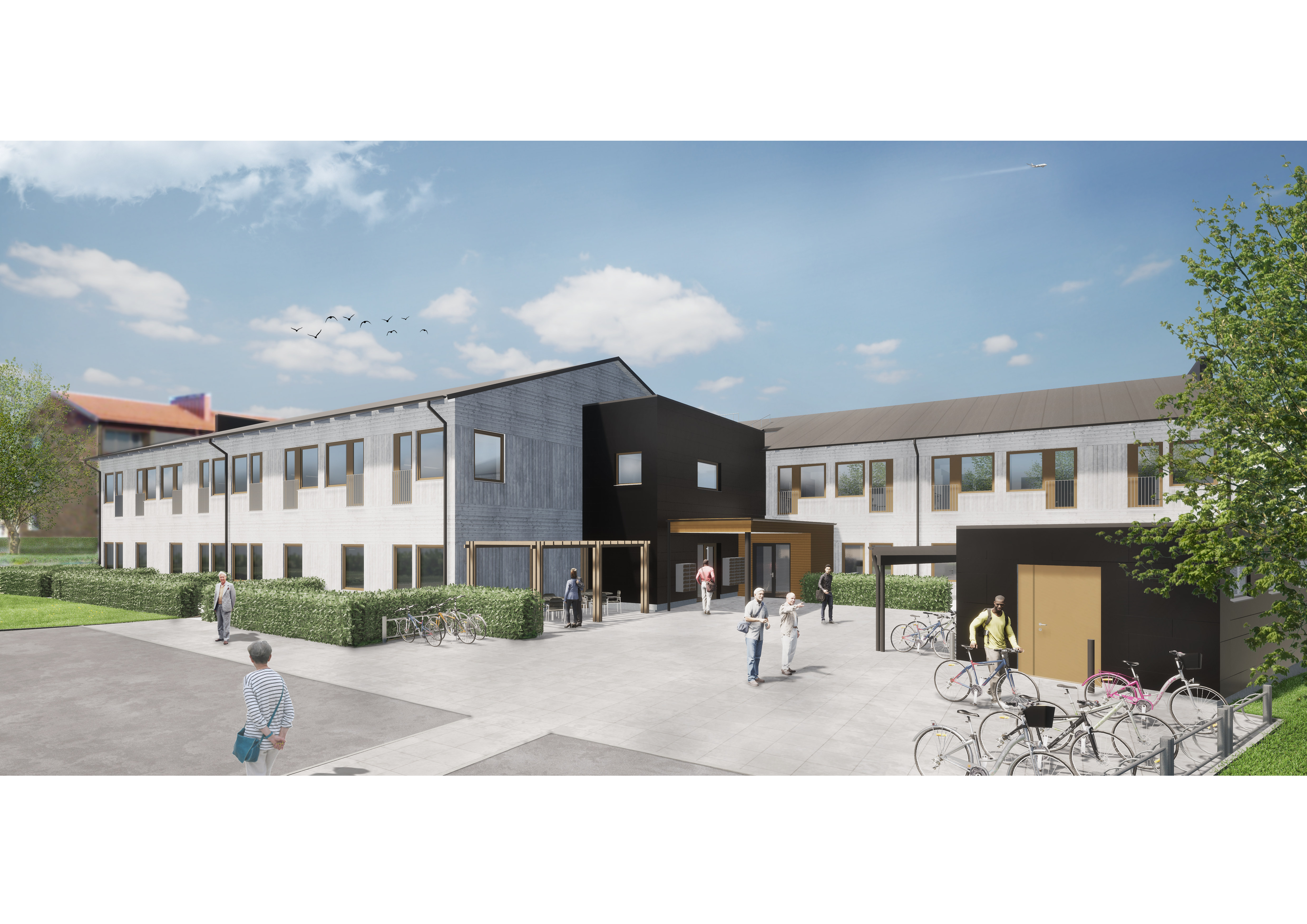 Visionsbild kolonien studentboende